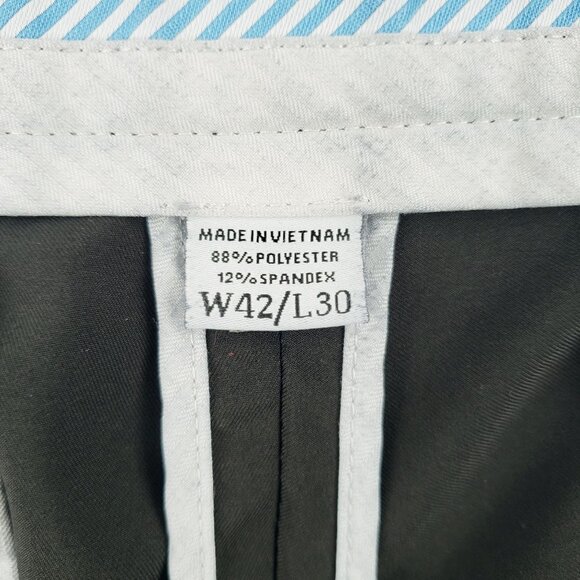 Foot Joy Pants Men 42X30 Black Straight Leg Performance Stretch Golf Chino - Picture 2 of 9